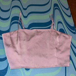 Forever 21 Satin Crop Top